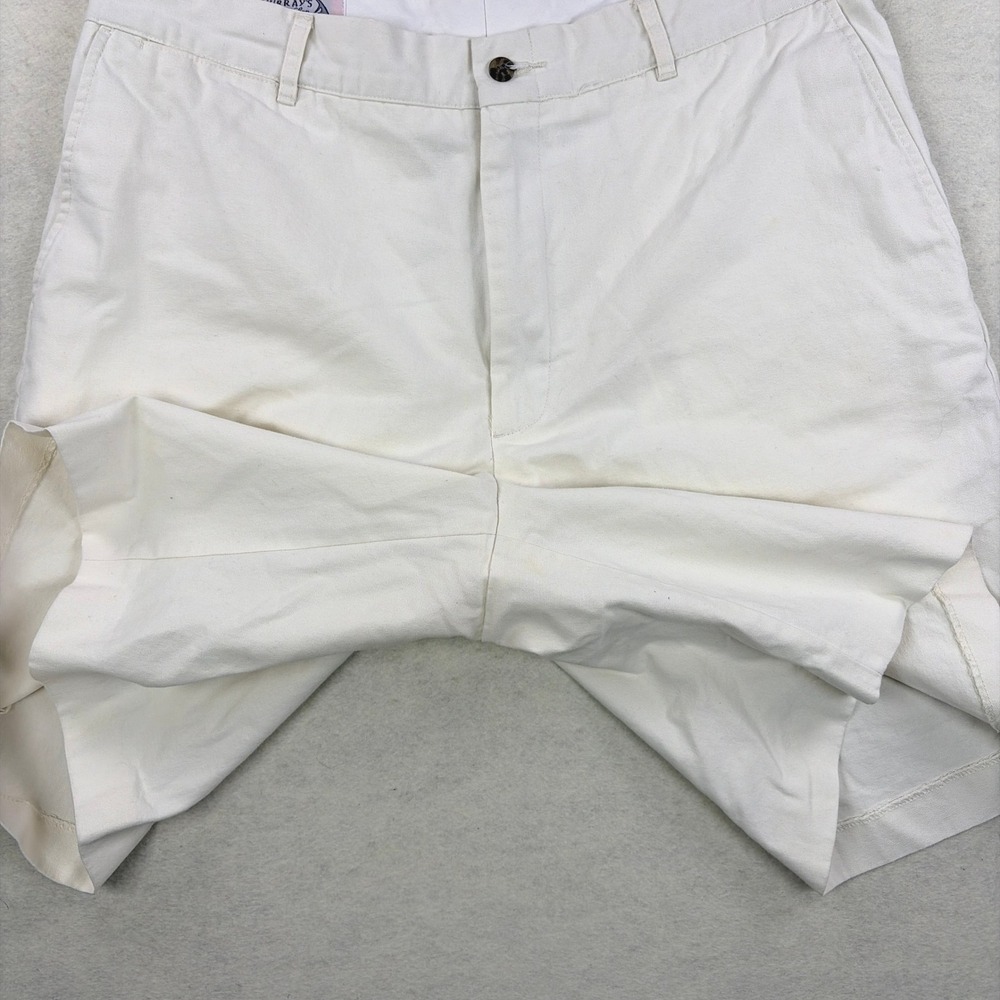 Murrays Toggery Shop Nantucket Reds White Cotton Canvas Shorts Mens 36 - Picture 6 of 9